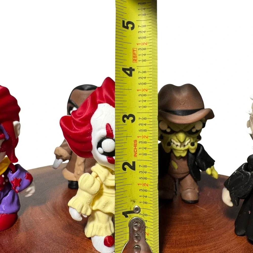 Horror Movie Figure 3D Printed Pennywise Pinhead Freddy Candyman Klown‎ 4in
